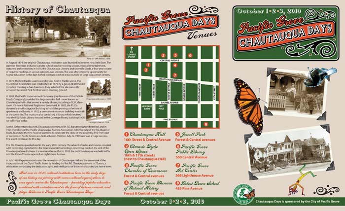 One side of
                Chautauqua Days trifold