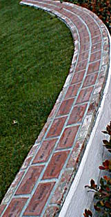Memorial brick wall at Jewell Park